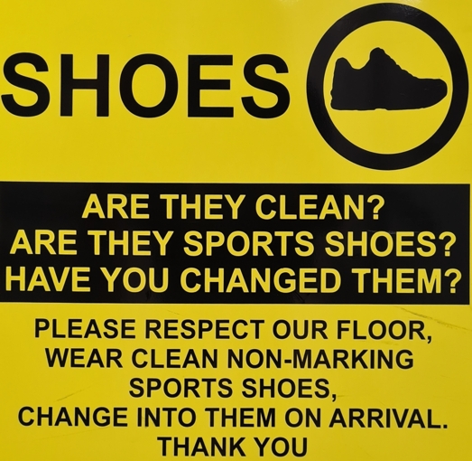 Reminder: Badminton Court Shoes